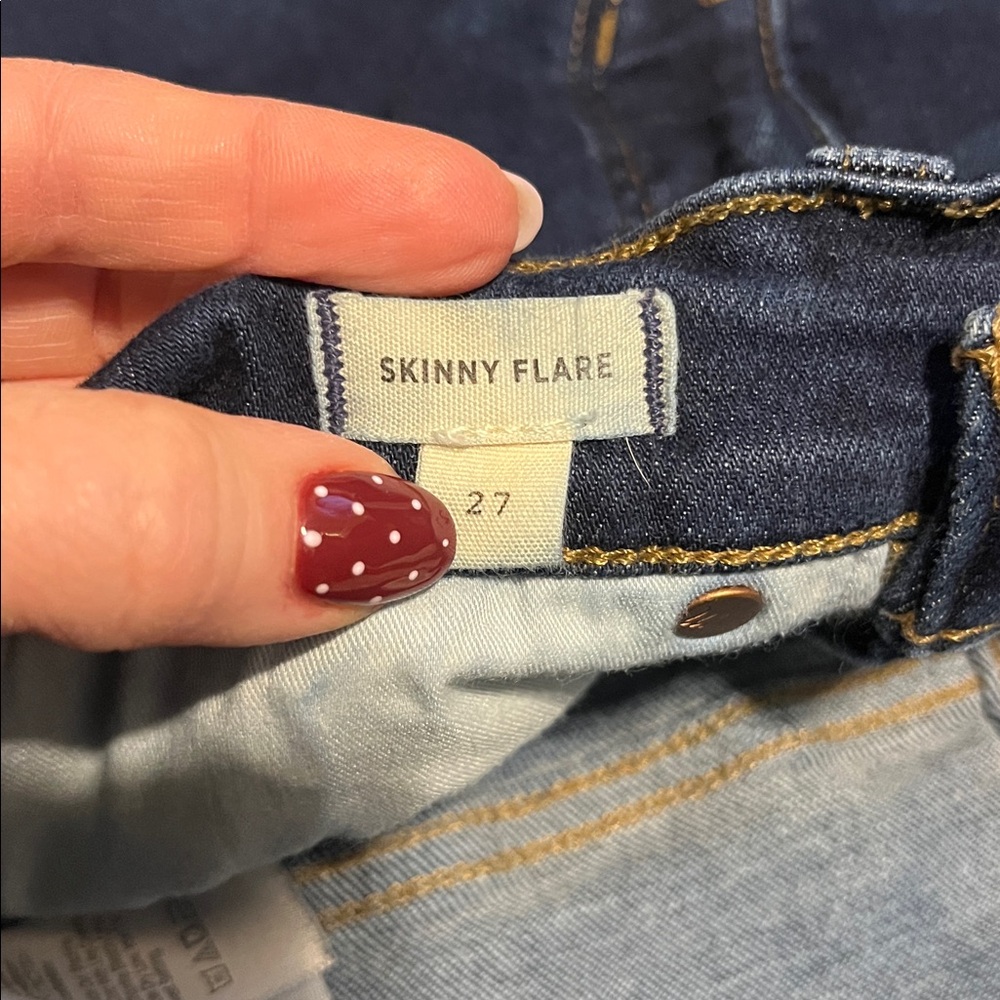 Madewell Women’s Skinny Flare Jeans in Rinse‎ Wash Size 27 - Picture 7 of 10